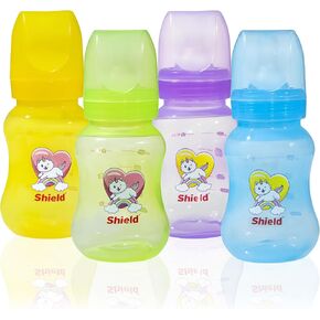 Shield Baby Classic + Feeder (9 Ounce (4 Pack), Yellow/Blue/Green/Voilet)