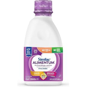 Similac Alimentum مع تركيبة الرضع المضادة للحساسية 2'-FL HMO، لحساسية الطعام والمغص، مناسبة لحساسية اللاكتوز، تركيبة أطفال جاهزة للتغذية، زجاجة سعة 32 أونصة سائلة in Kuwait