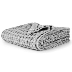 Maliton Waffle Baby Blanket for Boys Girls, Breathable Soft Bamboo Cotton Baby Blankets, Neutral Nursery Swaddle Blankets, Lightweight Throw Blankets for Kids(Ivory)