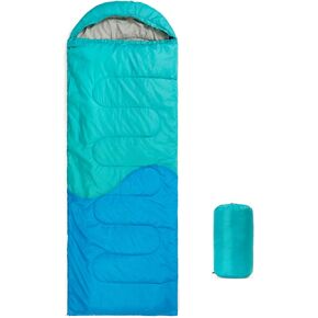 Sleeping Bag - 3&4 Seasons for Adults Kids Boys Girls Camping Hiking - Warm Cold Weather Lightweight Portable with Compression Bag for Backpacking in Spring, Summer, Fall and Winter
