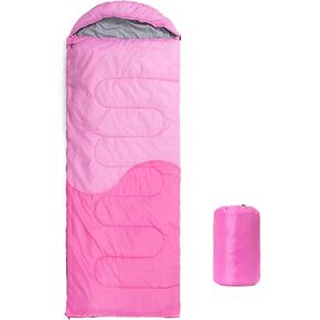 Sleeping Bag - 3 Seasons for Adults Boys Girls Camping Hiking - Warm Cold Weather Lightweight Portable with Compression Bag for Backpacking in Spring, Summer, Fall and Winter in Saudi Arabia