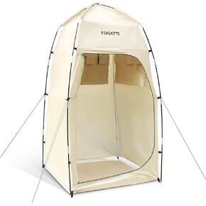 FOGATTI Oversize Camping Shower Tent 6.9 FT, Easy Set Up Shower Privacy Shelter, Dressing Room, or Portable Toilet Stall with Carry Bag for Camping, Beach, or Tailgate.