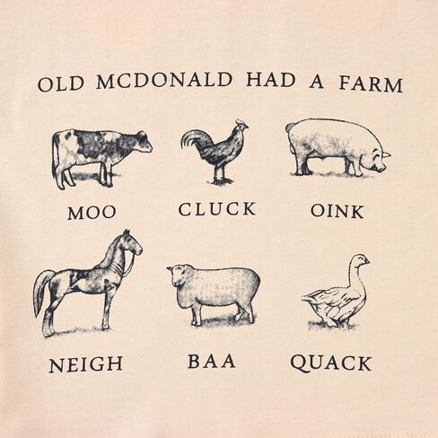 Toddler Baby Boys Girls Farm Shirt Cute Animals Graphic Short Sleeve T-Shirt Kids Funny Letter Print Summer Tee Tops in Kuwait