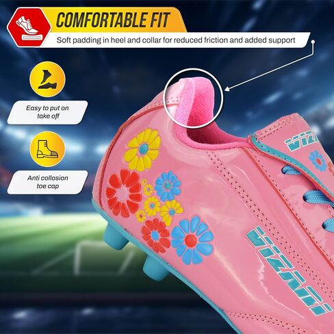حذاء رياضي للأطفال مطبوع عليه Blossom FG Soccer Shoes من Vizari in Kuwait