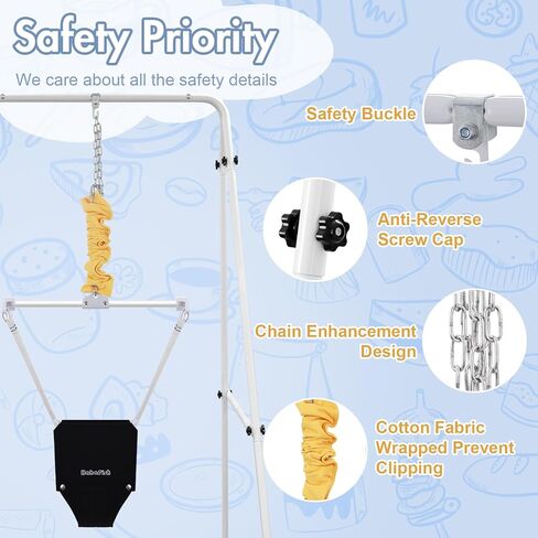 Abdtech Baby Door Jumpers and Bounces - Baby Jumper with Stand - Jumper المدخل للرضع - Baby Bouncer المدخل Jumper - الباب الحارس للأطفال من سن 6 إلى 24 شهرًا in Kuwait