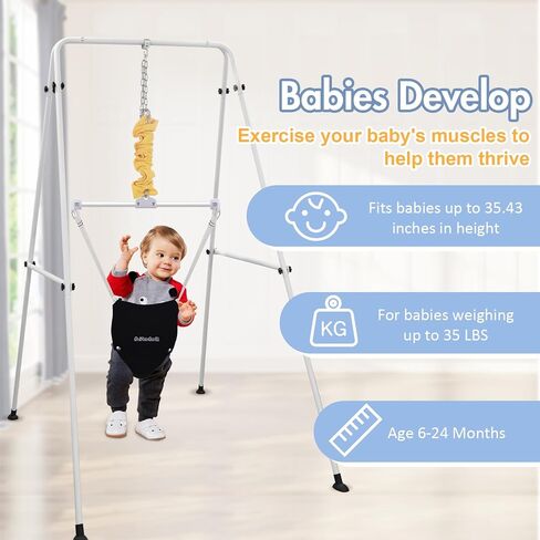 Abdtech Baby Door Jumpers and Bounces - Baby Jumper with Stand - Jumper المدخل للرضع - Baby Bouncer المدخل Jumper - الباب الحارس للأطفال من سن 6 إلى 24 شهرًا in Kuwait