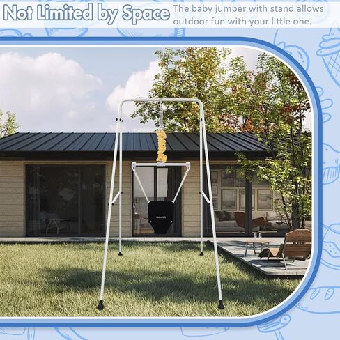 Abdtech Baby Door Jumpers and Bounces - Baby Jumper with Stand - Jumper المدخل للرضع - Baby Bouncer المدخل Jumper - الباب الحارس للأطفال من سن 6 إلى 24 شهرًا in Kuwait