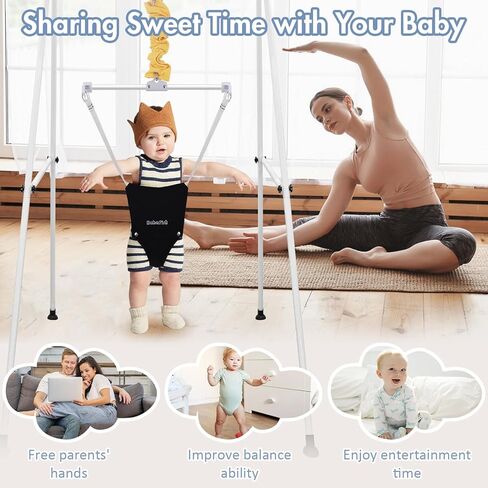 Abdtech Baby Door Jumpers and Bounces - Baby Jumper with Stand - Jumper المدخل للرضع - Baby Bouncer المدخل Jumper - الباب الحارس للأطفال من سن 6 إلى 24 شهرًا in Kuwait