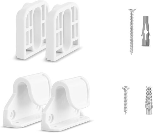 أجزاء بديلة لبوابة الأطفال القابلة للسحب، 78 بوصة عرض × 33 بوصة ارتفاع، ملحقات بوابة الأطفال القابلة للسحب من Likzest (بما في ذلك 2 × مزلاج + 2 × دعامات + 2 مجموعة من البراغي) للبوابة القابلة للسحب (أبيض) in Kuwait