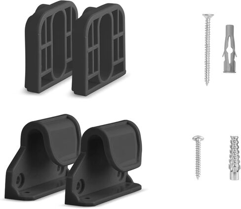 أجزاء بديلة لبوابة الأطفال القابلة للسحب، 78 بوصة عرض × 33 بوصة ارتفاع، ملحقات بوابة الأطفال القابلة للسحب من Likzest (بما في ذلك 2 × مزلاج + 2 × دعامات + 2 مجموعة من البراغي) للبوابة القابلة للسحب (أسود) in Kuwait