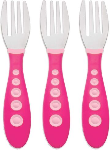 First Essentials by NUK Kiddy Cutlery Forks, 3 Count (Pack of 1) in Saudi Arabia