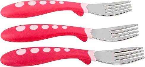 First Essentials by NUK Kiddy Cutlery Forks, 3 Count (Pack of 1) in Saudi Arabia