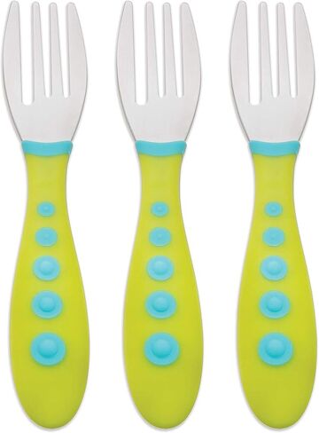 First Essentials by NUK Kiddy Cutlery Forks, 3 Count (Pack of 1) in Saudi Arabia