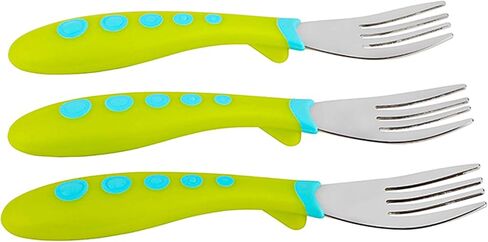 First Essentials by NUK Kiddy Cutlery Forks, 3 Count (Pack of 1) in Saudi Arabia