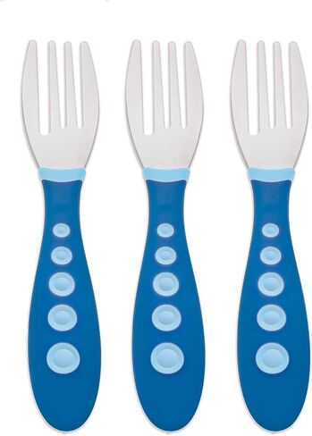 First Essentials by NUK Kiddy Cutlery Forks, 3 Count (Pack of 1) in Saudi Arabia