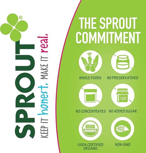 عصير سبراوت العضوي للأطفال الصغار، موز الفراولة مع الزبادي، كيس 118 مل (عبوة من 6 قطع) in Kuwait