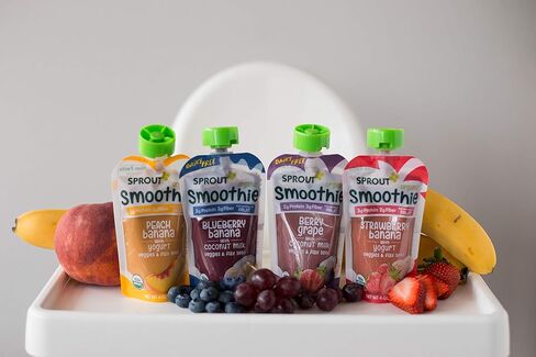 عصير سبراوت العضوي للأطفال الصغار، موز الفراولة مع الزبادي، كيس 118 مل (عبوة من 6 قطع) in Kuwait