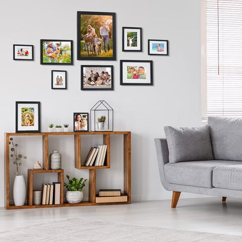 Nacial 4x6 Picture Frame Set of 4, Rustic Retro White Picture Frames with Tempered Glass, Display Pictures 3.5 x 5 with Mat or 4 x 6 Without Mat, White Photo Frame for Wall and Table Mounting in Saudi Arabia