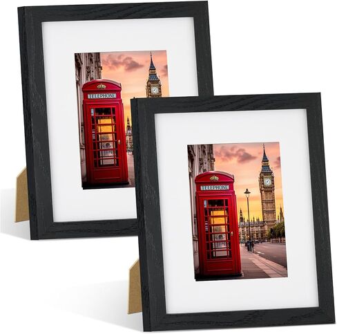 Nacial 4x6 Picture Frame Set of 4, Rustic Retro White Picture Frames with Tempered Glass, Display Pictures 3.5 x 5 with Mat or 4 x 6 Without Mat, White Photo Frame for Wall and Table Mounting in Saudi Arabia