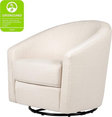 babyletto Madison Swivel Glider, in Performance Natural Eco-Twill in Saudi Arabia