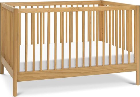 DaVinci Birdie 3-in-1 Convertible Crib, Honey, Easy Assemble, Greenguard Gold Certified in Kuwait