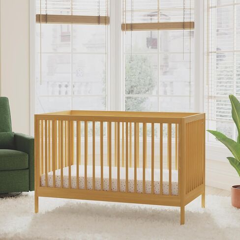 DaVinci Birdie 3-in-1 Convertible Crib, Honey, Easy Assemble, Greenguard Gold Certified in Kuwait