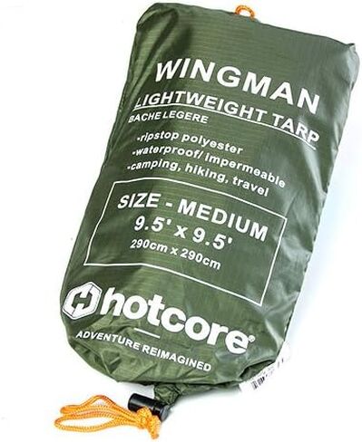Hotcore Wingman Waterproof Camping Tarp, Lightweight with 2000mm Waterproof Coatin (Large 12' x 9.5') in Saudi Arabia