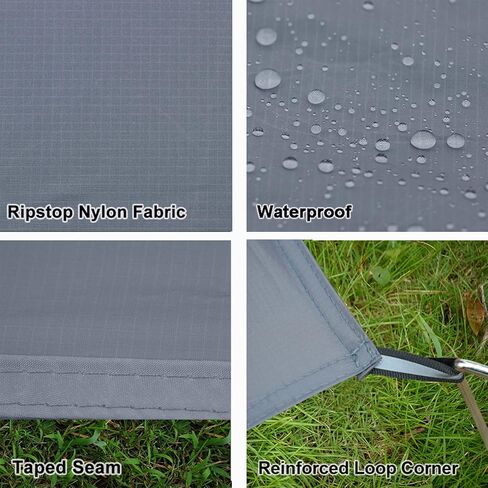 GEERTOP Portable Waterproof Tent Footprints Lightweight Camping Tent Ground Sheet Mat Sunshade Shelter for Outdoor Backpacking Hiking Picnic Travel in Kuwait
