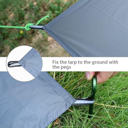 GEERTOP Portable Waterproof Tent Footprints Lightweight Camping Tent Ground Sheet Mat Sunshade Shelter for Outdoor Backpacking Hiking Picnic Travel in Kuwait
