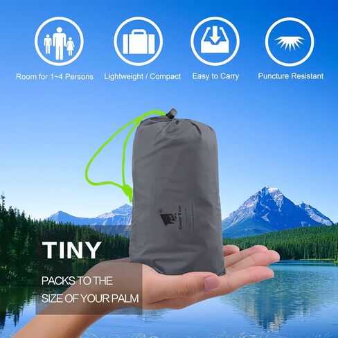 GEERTOP Portable Waterproof Tent Footprints Lightweight Camping Tent Ground Sheet Mat Sunshade Shelter for Outdoor Backpacking Hiking Picnic Travel in Kuwait