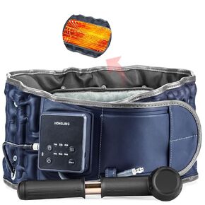 HONGJING Cordless Heated Back Decompression Belt Lumbar Support Inflatable for Lower Back Pain Relief, Waist Traction Device with Heating Rechargeable, One Size Fits 29-49 Waist