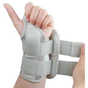 Carpal Tunnel Wrist Brace, Adjustable Wrist Support Brace, Night Wrist Sleep Supports Splints Arm Stabilizer (Right Hand, S/M, Pink)