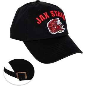 Desert Cactus Jacksonville State University Baseball Hat Gamecocks JSU Jax State Brimmed Embroirderd Hats Cap Adjustable Cloth Strap Adult (Style F) Black