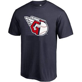 Outerstuff MLB Youth 8-20 Team Color Cool Base Polyester Performance Primary Logo Short Sleeve T-Shirt (10-12, Cleveland Guardians Navy)