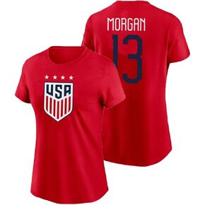 Outerstuff Alex Morgan #13 USA National Soccer Team Women's Player Name & Number T-Shirt
