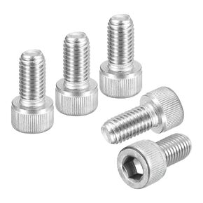 M3-0.5x45 Socket Head Cap Screws Bolts - 50Pack - Good for Road Bicycle, Mountain Bike, Auto, Motorcycle - 304 Stainless Steel Hex Head Metric Screws - Silver