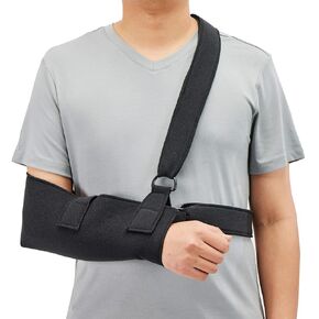 Arm Sling Shoulder Immobilizer with Waist Strap for Men and Women for Arm Sling for Rotator Cuff, Dislocated and Broken Arm for Right and Left