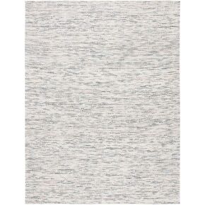 SAFAVIEH Marbella Collection Area Rug - 6' x 9', Denim & Beige, Handmade Wool, Ideal for High Traffic Areas in Living Room, Bedroom (MRB157L)