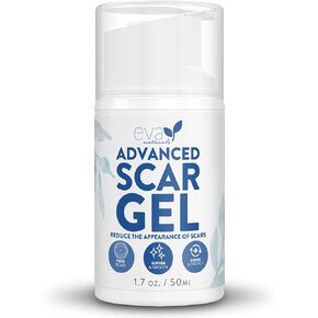 Eva Naturals Advanced Scar Gel for Surgical Scars, Reduces The Appearance of Old & New Keloid, C-Section, Acne Scars, Retinol & Allantoin, Scar Treatment for Surgical Scars & Keloid Scar Treatment