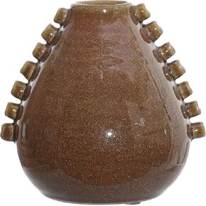 Creative Co-Op 7.25 Inches Terra-Cotta Hobnails, Brown Vase