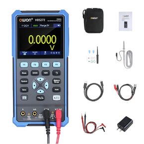 OWON HDS242 Handheld Digital Oscilloscope Multimeter 2CH USB TypeC 40MHz 3.5 LCD Test Meter