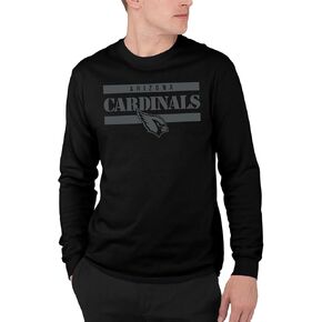 Junk Food Men's Standard x NFL-Team Stencil Block-Officially Licensed Adult Long Sleeve Fan T-Shirt Women