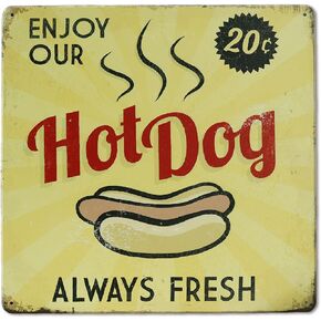 Kercan Pizza Sign Vintage Metal Tin Pizza Decor Funny Food Poster Wall Decoration for Home Kitchen Bar Restaurant Cafe 12x12 Inch