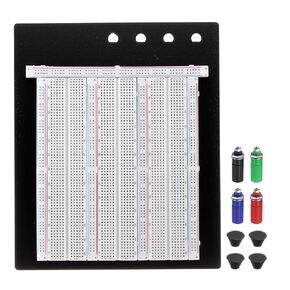 PATIKIL 1 Set Breadboard, Solderless Breadboard Large Breadboard 2390 Tie Points Prototype PCB Bread Board Electronics Kit Plates