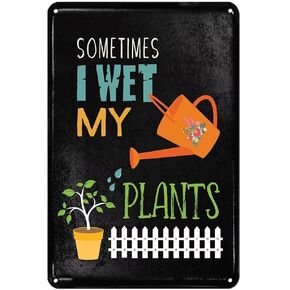 Funny Garden Signs for Outside,Funny Yard Signs for Home Kitchen Gardening Wall Decor Patio Signs 8x12 In