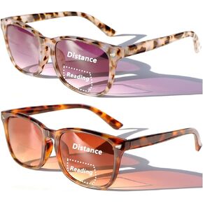 Sehnsucht Bifocal Reading Sunglasses for Women and Men,Retro Reading Glasses Sun Reader UV400 Protection Classic Shades