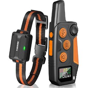 Dog Shock Collar 3300FT 4 Channels Dog Training Collar with Remote for 8-120lbs Small Medium Large Dogs,Waterproof Rechargeable E-Collar with Beep,Vibration,Shock,Safe Lock for All Breeds