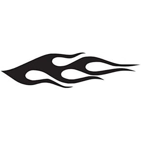 Flame Fire Splash - Vinyl Decal Sticker - 9" x 2.3" - Green Flames