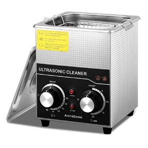 Commercial Ultrasonic Cleaner with Knob, 6L Professional Ultrasonic Cleaner, 40kHz with Heater and Timer for Tools, Jewelry, Watches, Glasses, Dentures, and Small Metal Parts