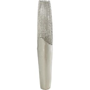 Deco 79 Aluminum Metal Decorative Vase Grid Inspired Centerpiece Vase with Open Frame Design, Vase for Home Decoration 6" x 6" x 37", Silver